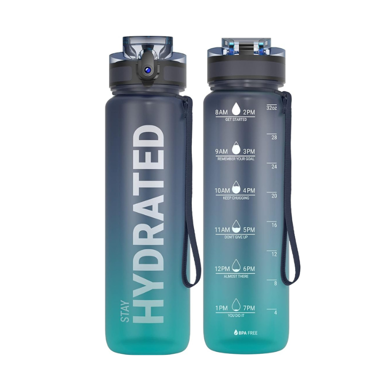 (🎁2024 SUMMER SALE Hot Sale🎁 49% OFF）Water Bottle, 32oz Motivational Sports Water Bottle